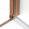 New Trendy New Soleo Copper Brushed 80x195 cm drzwi wnękowe wspornik skośny miedź szczotkowana/szkło przejrzyste D-0840A